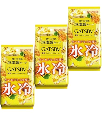 Amazon | ギ ャ ツビー ボディシート グリーンアップル 24枚入×3個