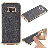 Galaxy S8 きらきらケース、elecfanJ スリム フィットカバー、擦り傷防止 耐衝撃ケース おしゃれカバー