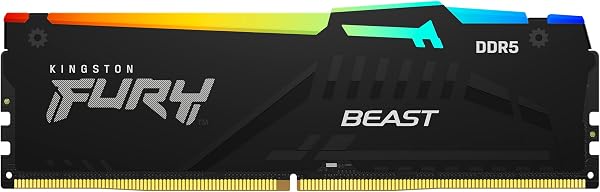 Kingston Kingston FURY Desktop PC Memory DDR5 5200MT/s 16GB×2 Kingston FURY Beast Beast RGB CL40 KF552C40BBAK2-32 RGB LED Product Lifetime Warranty - 1