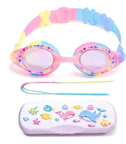 Amazon | Aqua2ude ユニコーン水泳ゴーグルマスク 3歳以上 - 曇り止め