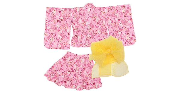 Amazon Co Jp 西松屋 浴衣ドレス3点セット 桜ウサギ 100cm 110cm 1cm 130cm 服 ファッション小物