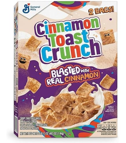 Amazon.co.jp: Crispy Cinnamon Cereal, 18.8 oz. Family Size Cereal