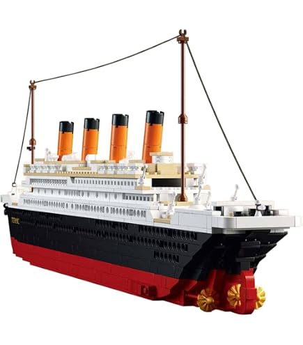 Set Blocchi Costruzione Modello Titanic - 4100+ Pezzi Con Luci LED, Per Adulti E Bambini 12+