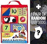 一致する&構築ブロック: K 's Kids Babyおもちゃのベビーソックスシリーズ+ 1 Freeバンドル[ 91671 ]