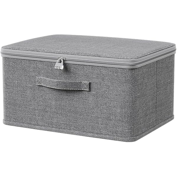 Amazon｜LIFANDY 鍵付き 収納ボックス 折りたたみ 蓋付き 収納ケース