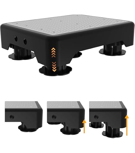 Yaofafa Adjustable Step Stool With Handle – 5 Height Settings, 300 Lb Capacity, Non-Slip For Elderly & Adults