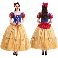 Amazon.co.jp: [Un Ange] (M-2XL) パニエ付きセット 白雪姫 ドレス