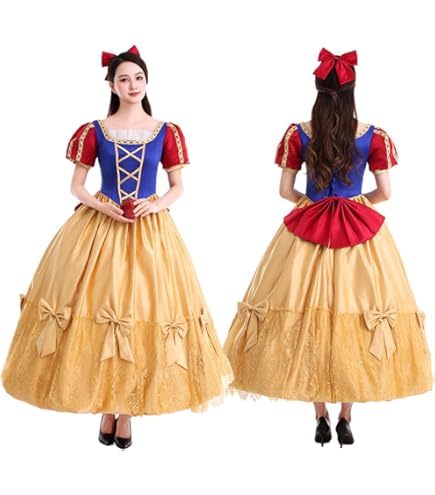 白雪姫　コスプレ　私服　ボロ服　衣装　Lサイズ Amazon.co.jp: 白雪姫 労働服 ボロ服 豪華 衣装 コスプレ用衣装