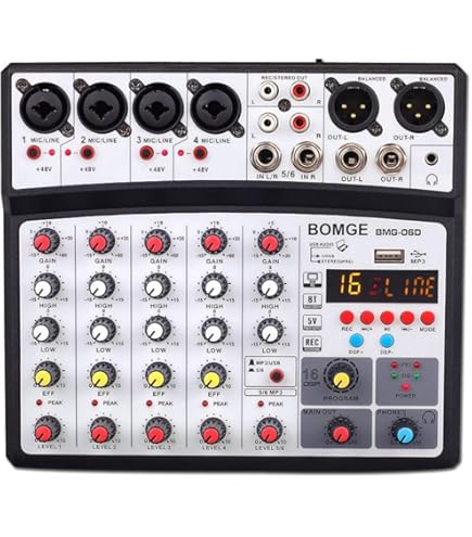 Amazon | Yamaha MG06X 6チャンネルミキシングコンソール エフェクト