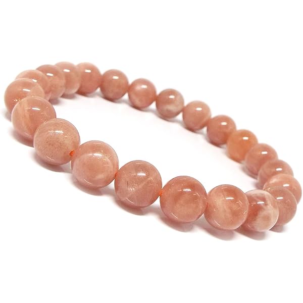 Amazon | [SION] 天然石 ブレスレット サンストーン 日長石 約6mm