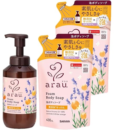 Amazon.co.jp: arau.(アラウ)arau. アラウ 泡ボディソープ 本体 550mL