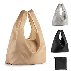 エコバッグ 折りたたみ コンパクト 大きい エコバッグ 三個セット 防水 ギフト付き 贈り物 巾着袋 エコ袋 大容量 ショッピングバッグ 灰/黒/カーキ色 三色セット 水洗い可 繰り返し利用 レジ袋 レジバッグ 買い物バッグ 持ち歩く 携帯 小型
