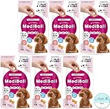 MEDIBALL メディボール 犬用おやつ 投薬補助 15個入 犬用 犬 薬 飲ませる おやつ 包む グッズ オリジナル開封日シール付き (6, ﾚﾊﾞｰ味)