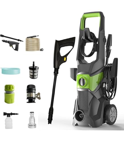 Amazon | COOCHEER 高圧洗浄機 1500W 最大吐出圧力13MPa 50Hz/60Hz東西
