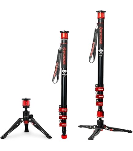 Amazon | IFOOTAGE Cobra 3ペダルベース、ミニ三脚卓上