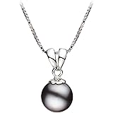 Sally 養殖真珠ペンダント 9~10mm AA品質 淡水925スターリングシルバー 女性用