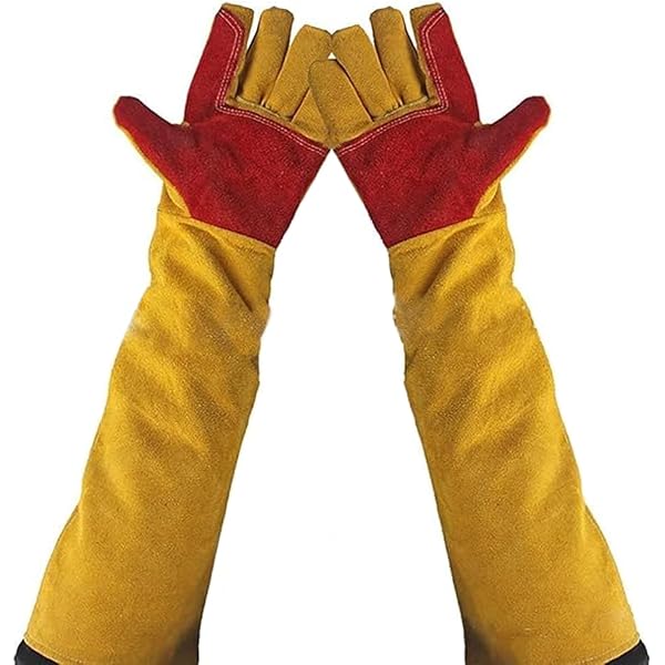 Weldas® Golden Brown™ Leather Welding Sleeves, Protect The Wrist To Upper Arm, For Medium To Heavy Duty Applications, 44-2321, Golden Brown, Pack Of 1 Pair