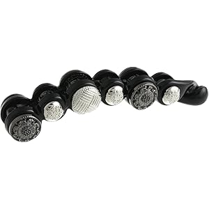 [ヴァンテーヌ] VINGTAINE エンブレム ボタン バナナクリップ ヘアアクセサリー H-797