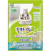 デオトイレデオシート16枚×5ボタニカルの香り複数ねこ用 80枚入りふんわり香る Amazon | ユニ・チャーム デオトイレ ふんわり香る消臭・抗菌