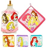 タオルセット ディズニープリンセス 入園準備 ループタオル/プチタオル3枚/おりこうタオル WG445000/PG451900/WG457200