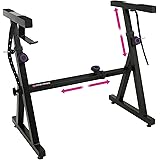 Liquid Stands Piano Keyboard Stand - Z Style Adjustable and Portable Heavy Duty Music Stand for Kids and Adults -Fits 54-88 K