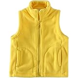 [LittleSpring] 秋冬 女の子 男の子 男女兼用 フリース 無地 厚手 ベスト