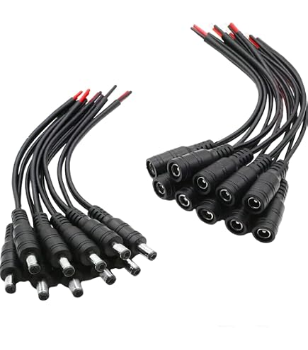 Amazon | uxcell 電源ソケットコネクタ AC 250V 2.5A IEC320 C8 オス