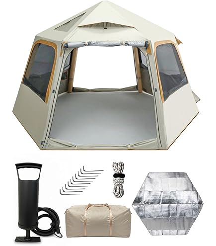 Amazon.co.jp: エアーテント 2～6人用 インフレータブル テント 通年