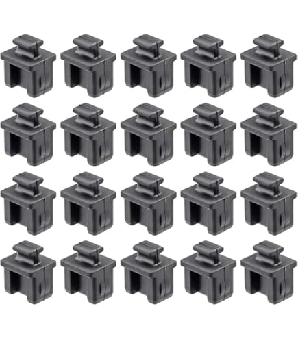 Amazon.co.jp: RJ45 LANポートコネクタ防塵保護カバー キャップ