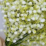 atpwonz 12pcs 45 cm人工フェイクBaby Breath Flowers Gypsophila花柄植物ウェディングブーケホーム装飾