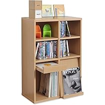 本棚　フラップ扉 フラップ収納 ラック 本棚 オープン 1段 フラップ扉 本 雑誌