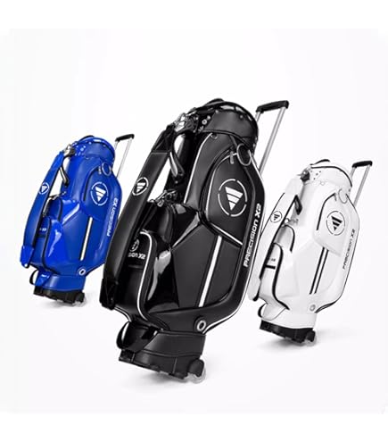 Amazon | 【MULTILINK】キャスター付きキャディバッグ（ブラック