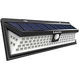 【Transparency正規品】Lamake 改良版 超超明るい 4400mAh大容量バッテリー内蔵 センサーライト ABS ソーラー充電 三つ照明モード 明暗センサー 取付簡単 1pack