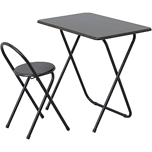 ナカバヤシ 折りたたみデスク&チェア ダーク木目 FDC-101DM