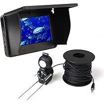 水中釣りカメラ、7インチLCDモニター1000TVL防水魚群探知機カメラ165° Amazon | Joxoilso水中モニター ポータブル 水中カメラ 5インチ