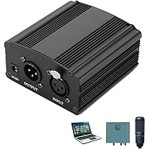 Amazon.co.jp: ファンタム電源 48V コンデンサーマイク用 電源