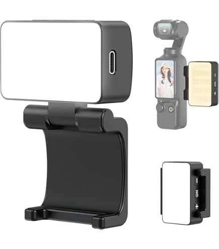 Amazon | DJI OSMO POCKET 3 対応 補助灯 LEDビデオライト 小型 180
