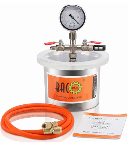中古美品△BACOENGバキュームポンプ標準：3.6 CFM ゲージセット有