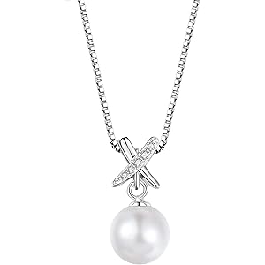 【F.ZENI】ネックレス 真珠 パール シルバー925 真珠 一粒 淡水 レディース ネックレス 金属アレルギー対応…