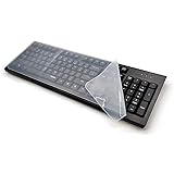 サムコス デスクトップ PC キーボード プロテクター 極薄 高い透明感 防水 静音 防塵 耐磨 シリコンキーボードカバー 17〜19インチ（445x140mm）対応可能 パソコンキーボードプロテクター（2枚入り）