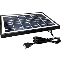 Amazon.co.jp: ソーラー充電パネル ポータブル, 8Wp ソーラー
