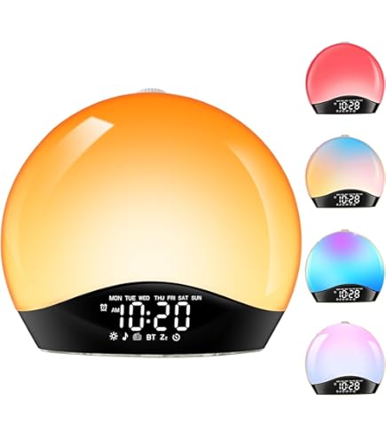 Amazon.co.jp: めざまし時計 スマートウェイクアップライト 模擬日の出