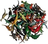 Assorted Dinosaur Toys Collection (72 Mini Vinyl Dinosaurs, 2 1/2") by Wilde Tyke (TM) [並行輸入品]