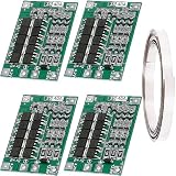 Youmile 4個 PCB保護ボード18650リチウム電池保護ボード3S 40Aリチウムイオンリチウムバッテリー充電器PCB BMS 11.1V 12V 12.6Vバランス充電でニッケルストリップ付き