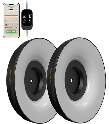 Amazon.co.jp: 屋内植物用LEDグローライト2個パック、スマートフル