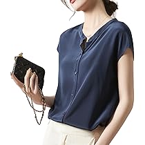 Amazon | [SeiunAn] シャツ レディース ブラウス 半袖 夏