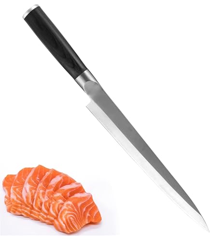 No .00211 包丁　真久作　柳刃　尺　特殊鋼　本焼　本箱付　未使用品 4950673109073.jpg