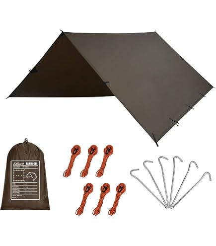 Amazon | DD Tarp XL 4.5mx3m 多用途で軽量なタープ 耐水性 3000mm