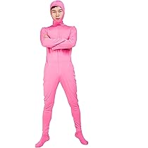 着ぐるみ 肌タイツ 男性XL 胸パットポケット 顔開き 即購入OK。Sサイズ肌色光沢有顔開き面下一体全身タイツゼンタイ