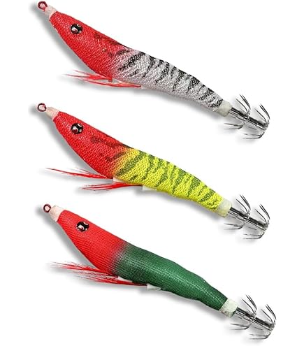 Amazon | 2.0号 エギ ピンク/オレンジ/赤 5本 セット 夜光 イカ